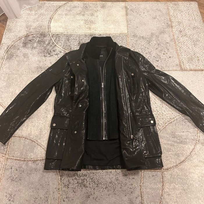 Jachetă Hugo boss de piele