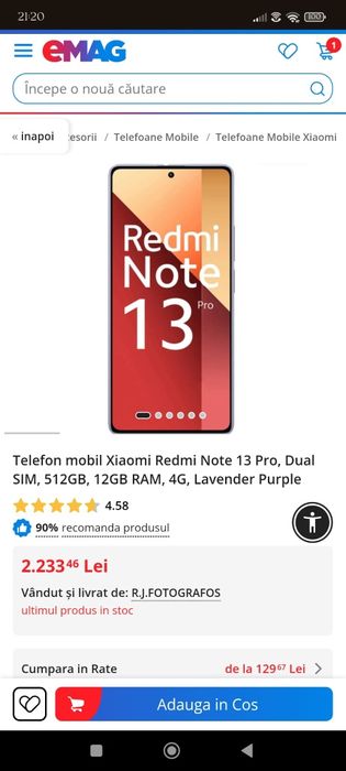 Xiaomi Redmi Note 13 Pro 12GB RAM !!