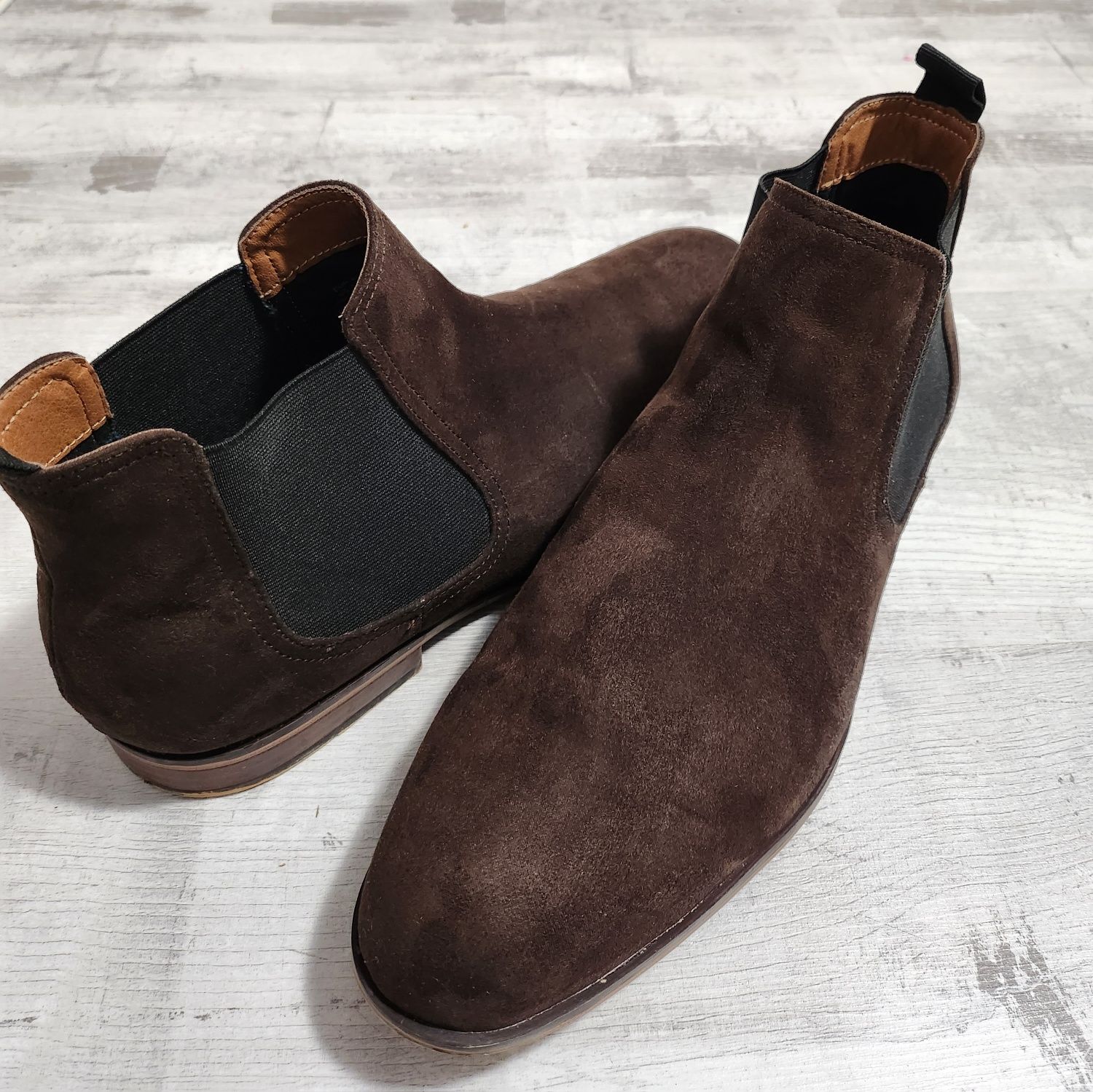 Pantofi ghete piele întoarsă H&M 45