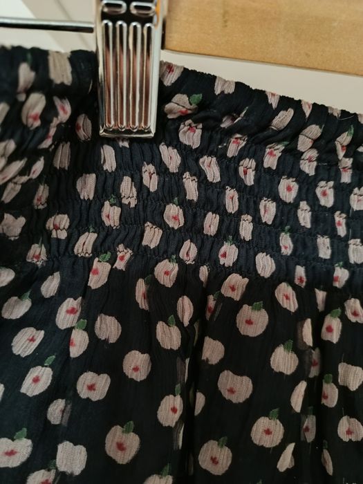 Fustă vaporoasă pe elastic, jupă cu dantelă masu