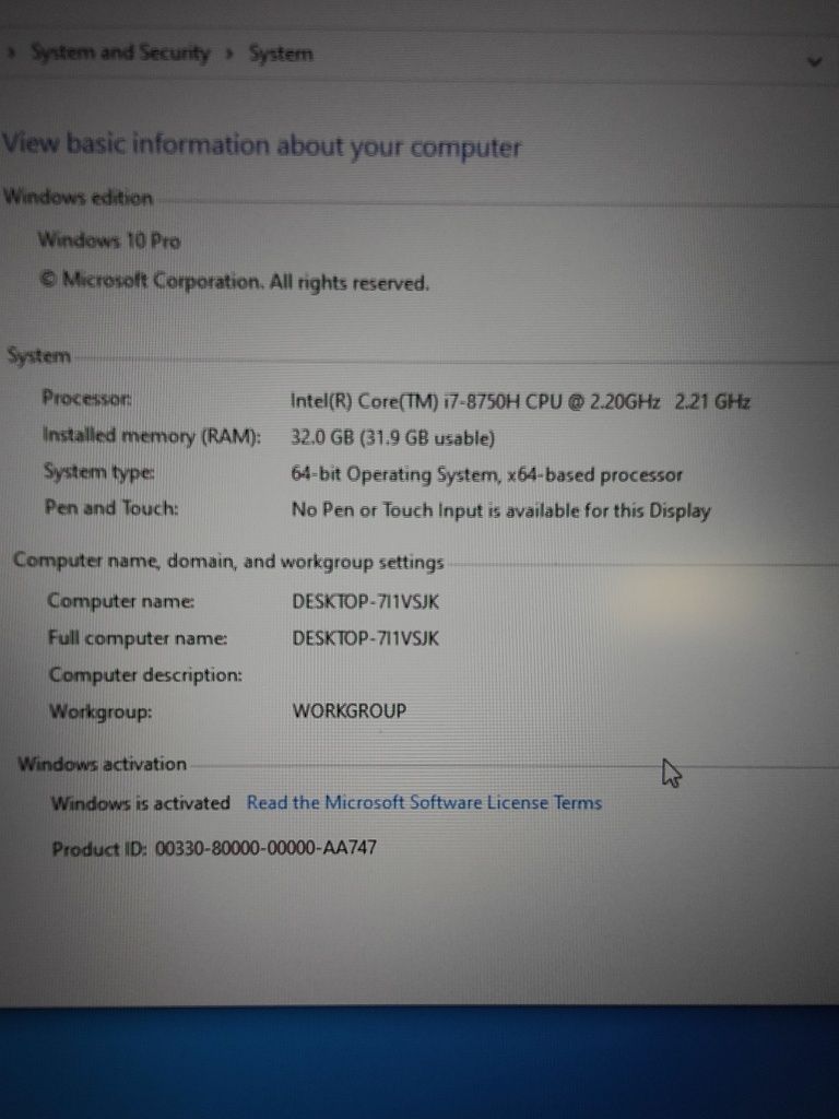 Urgent! Vând laptop gaming ASUS TUF i7, 32gb RAM, Nvidia GTX 1060, Ssd