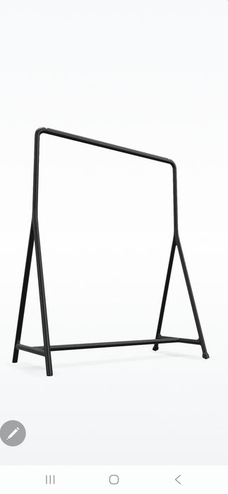 Suport haine interior/exterior, negru, IKEA