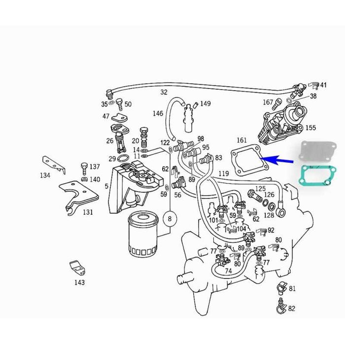 Мерцедес Mercedes 300TD ОМ606 ОМ605 тапа за горивен нагревател Z_WC