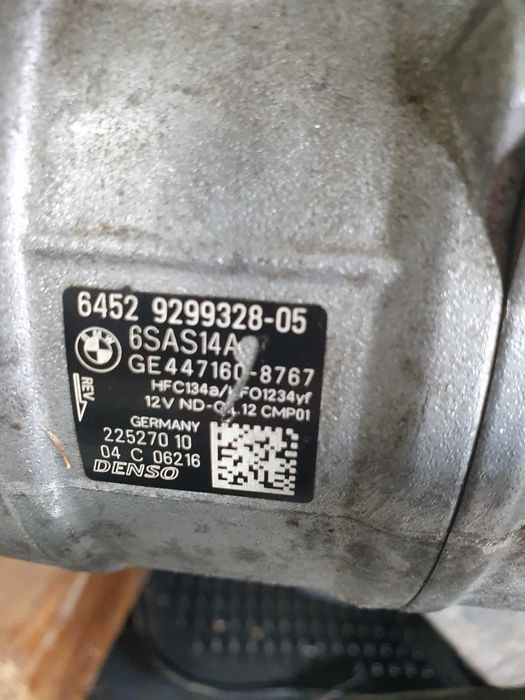 Compresor clima bmw f20,f30,f31,f34,f33,f36,diesel-benzina 2014-2019