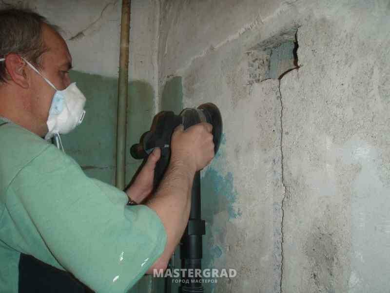 Демонтаж стены кафеля стяжки и т.д