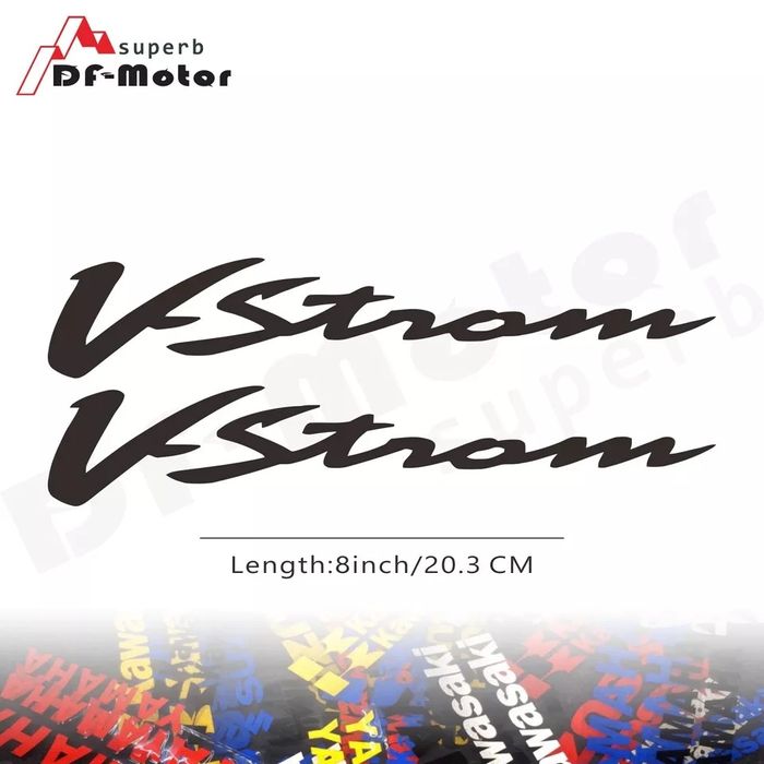 Sticker V-Strom galben 20.3 cm