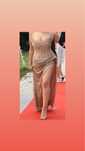Rochie seara plasa aurie