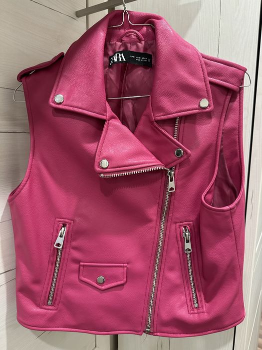 Кожен елек Zara