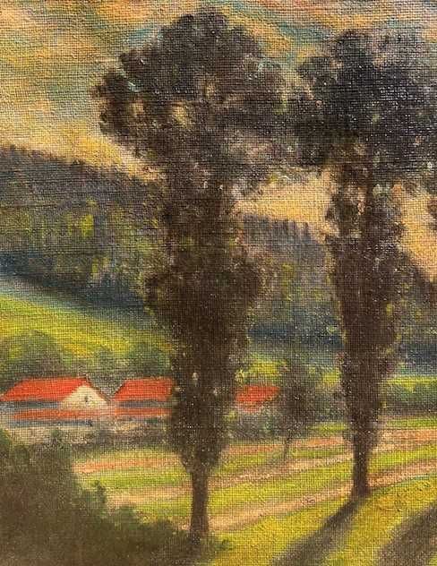 Tablou foarte F VECHI, ulei/pânză, semnat. Cca 80x60cm (70x50cm panza)