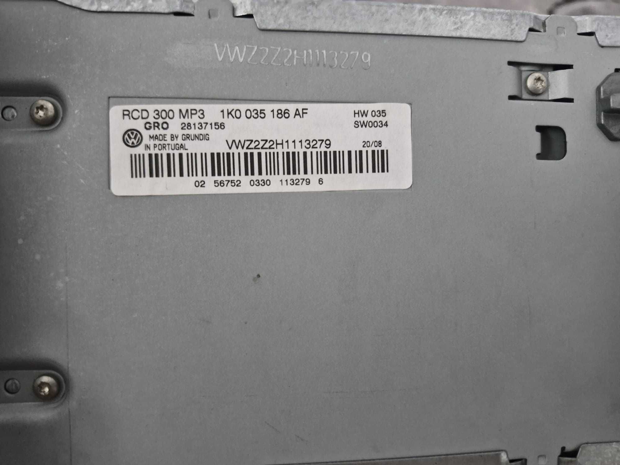 Casetofon/cd player/radio cd VW Golf 5