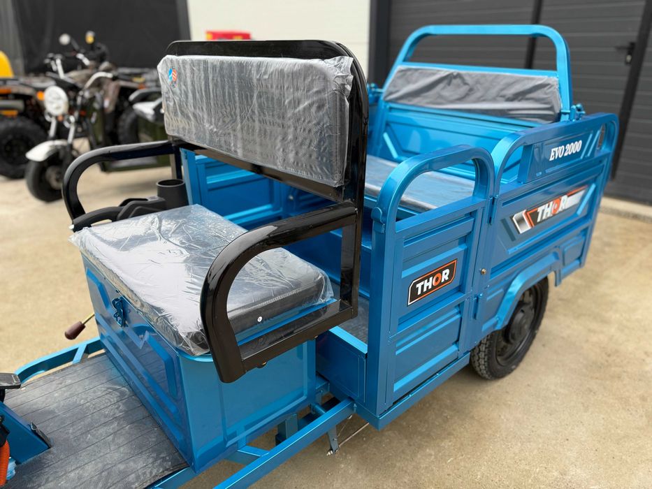 Triciclu electric nou  fara permis cu carte CIV Evo - 2000 Agramix