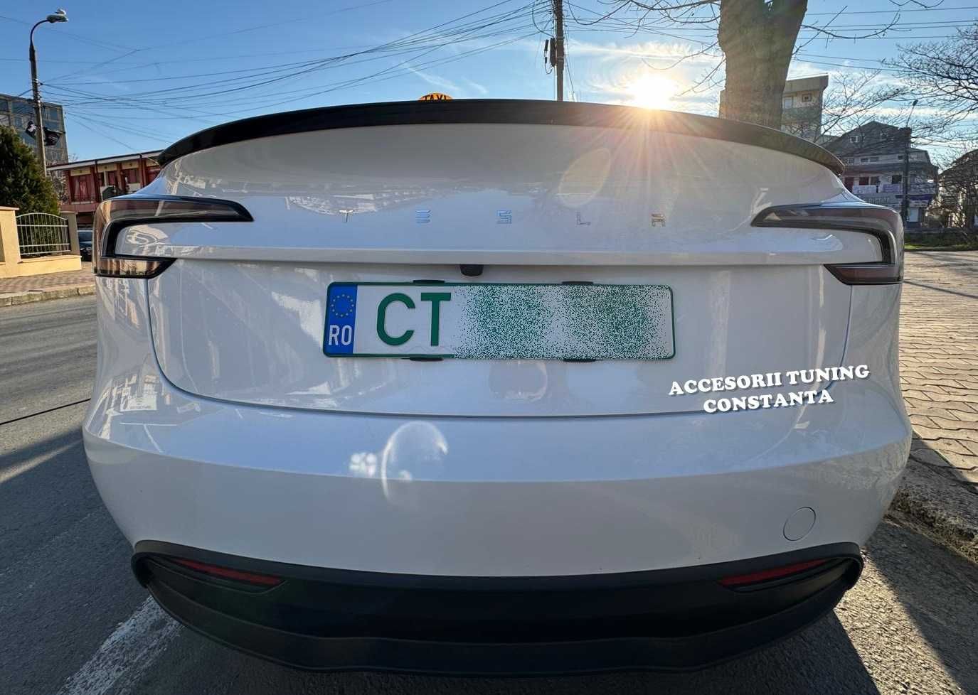 Eleron Portbagaj - Tesla Model 3 Negru Lucios