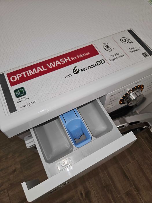 Masina de spalat rufe Slim LG F1296NDA3, 6 kg, 1200 rpm, Clasa A+++