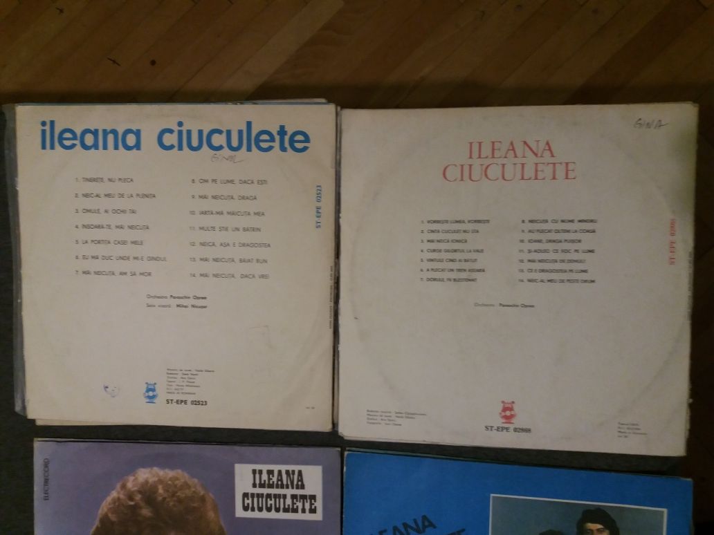 6 Discuri pickup vinil Ileana Ciuculete-stare f.buna-Electrecord stere