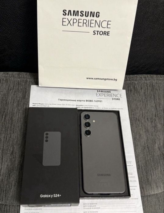 512GB Samsung S24 Plus Experience Store Гаранция 2026 s24 GRAY / Сив