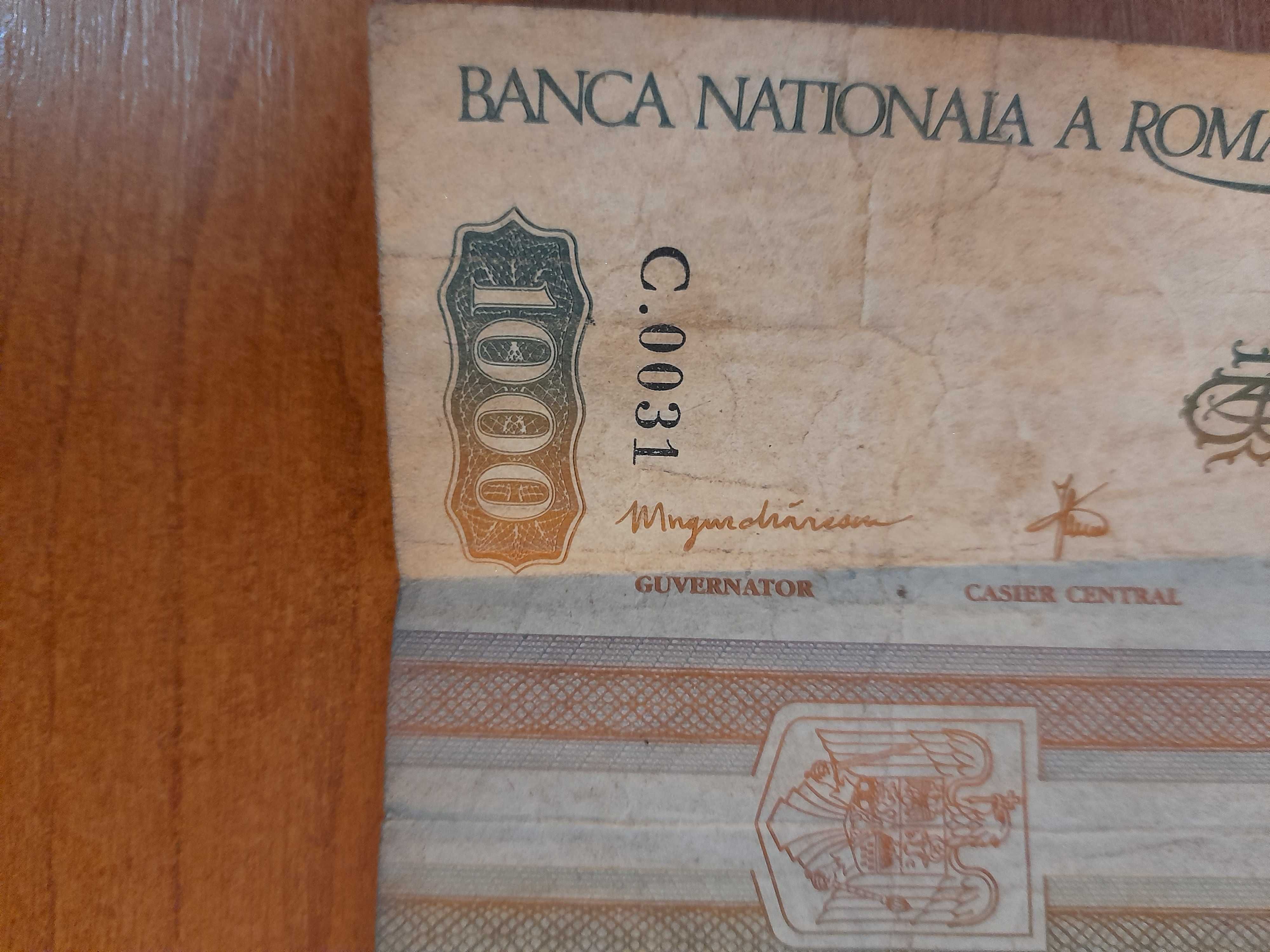 Bancnota 1000 lei 1993 serie C. 0031