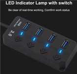 Hub usb 3.0-  4 in 1 - comutator on off