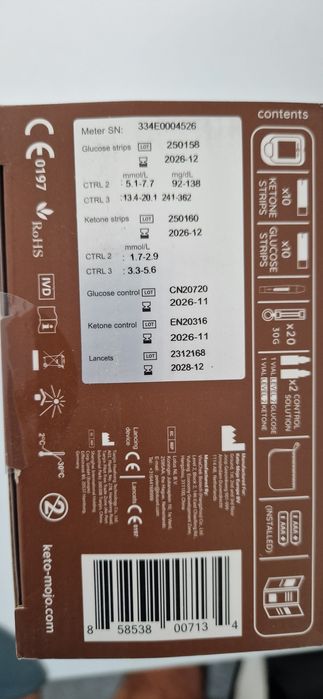 Keto Mojo aparat masurat index GKI ketone