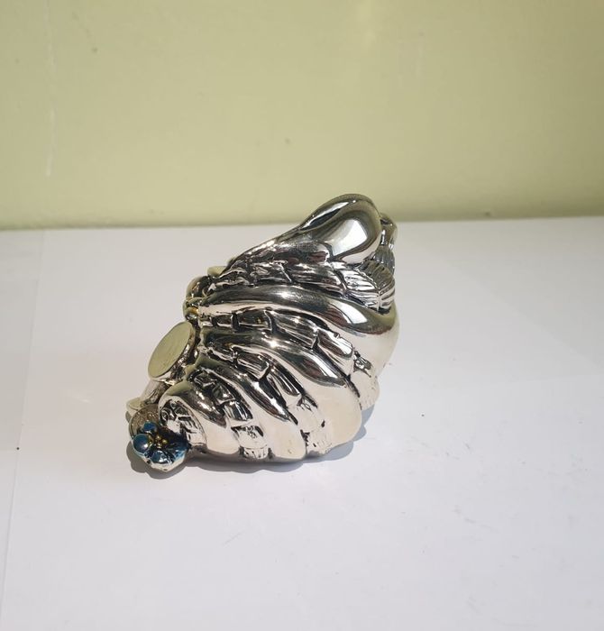 miniatura bibelou scoica monede euro argint laminat Italia ca noua