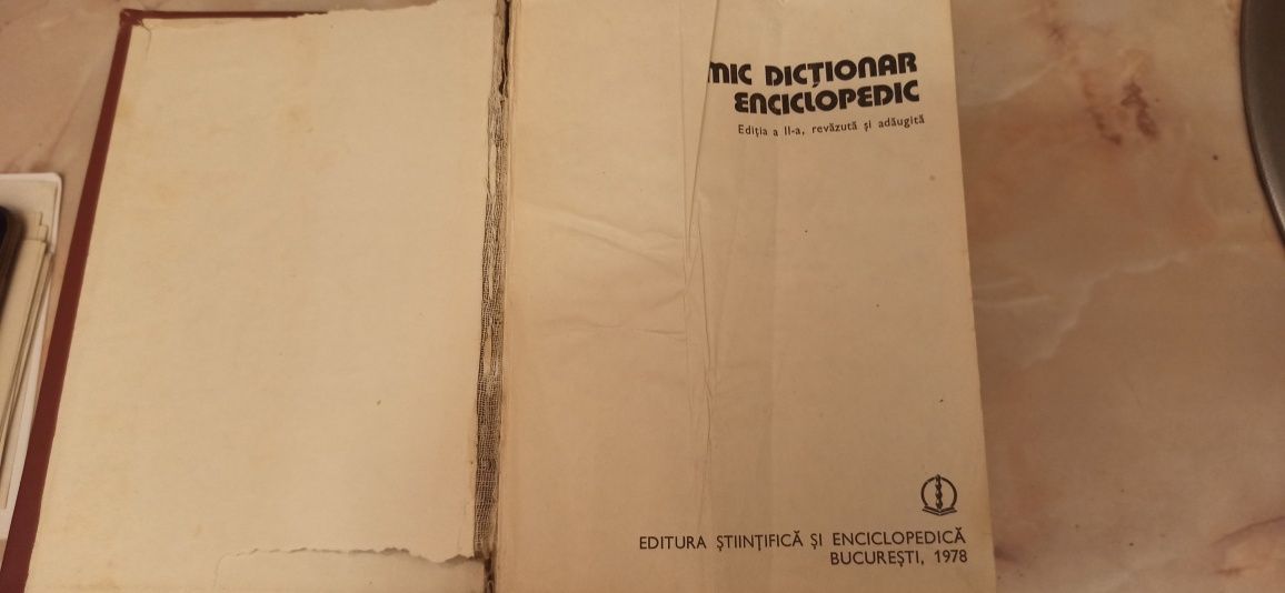 Mic dicționar enciclopedic an 1960