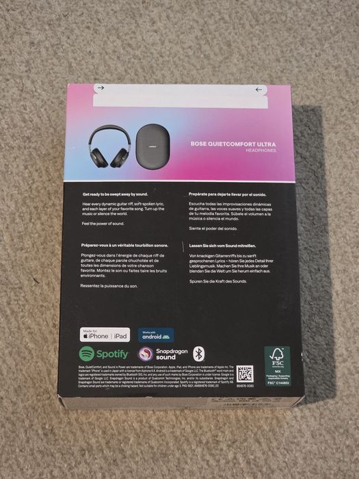 Casti BOSE QuietComfort Ultra Headphones, Bluetooth, Sigilate