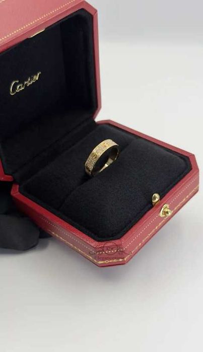 Inel Cartier Love cu Cristale (verigheta) - nou, în cutie