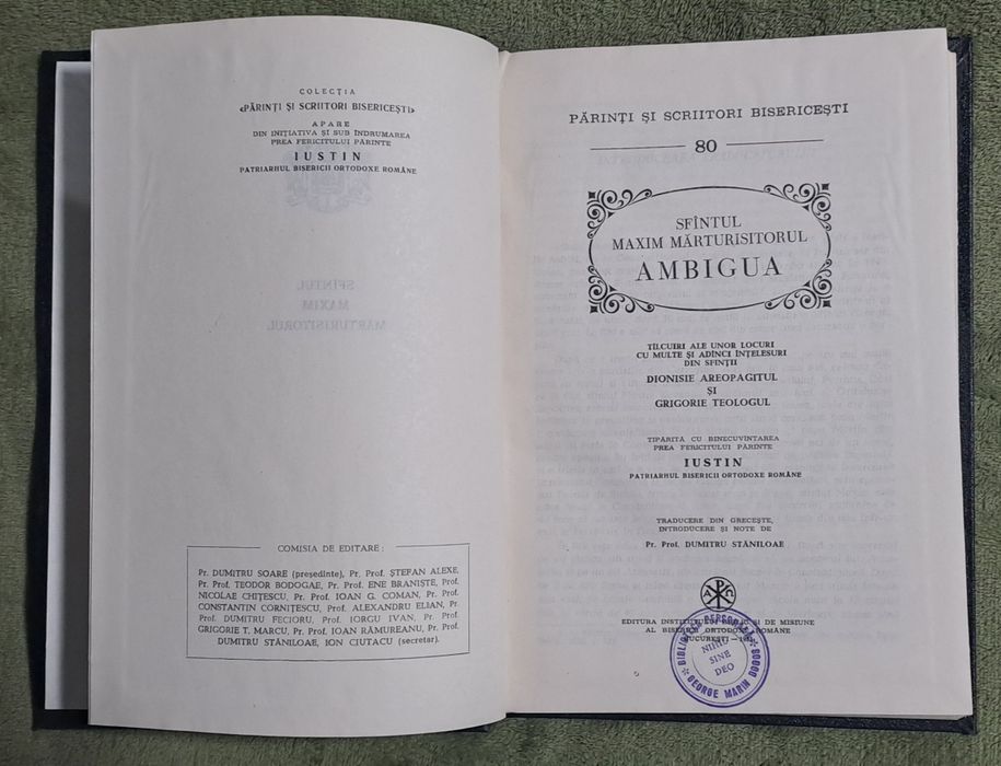 Parinti si Scriitori Bisericesti seria veche 24 de numere 
Psb 3 1981