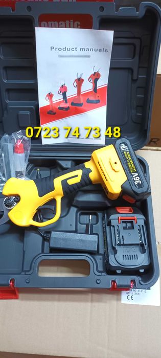 Foarfeca electrica pe acumulator gradina crengi vie gard 36V SIGILATA