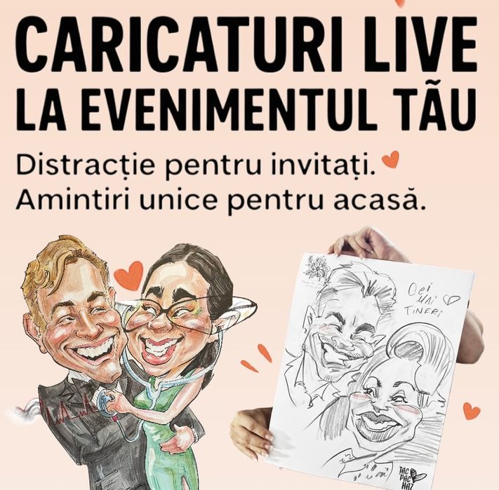 MARTURII CU HAZ - CARICATURI LIVE! Foto/video panou de intampinare !