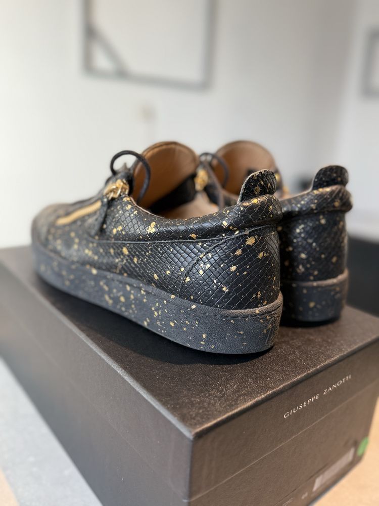 Giuseppe Zanotti Crocodile limited edition Gold/Black, Мъжки обувки!!!