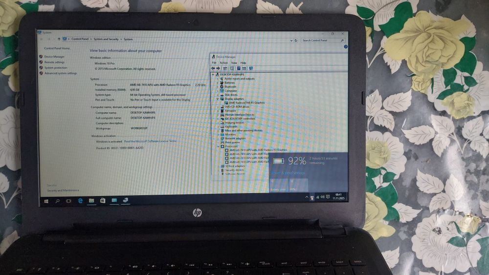 Laptop HP 15 AMD A8