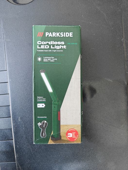 Lampa de lucru PARKSIDE PAK 2200 B2  800 lm lanterna