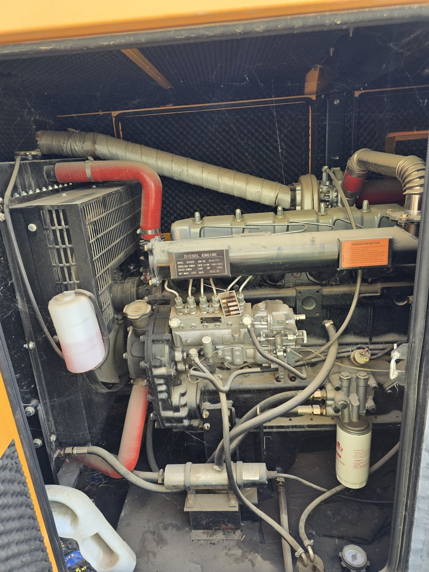 Generator 75 kw li yangi 1 oy ishlatilgan