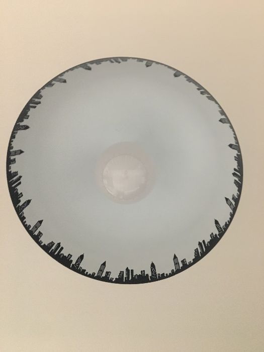 Лампа за таван с мотив на град