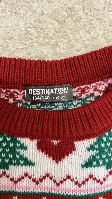 Коледен детски пуловер