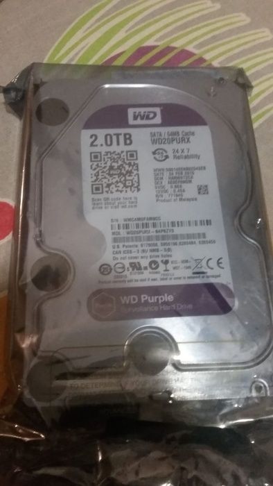 жесткий диск Western Digital Purple, 2000 GB