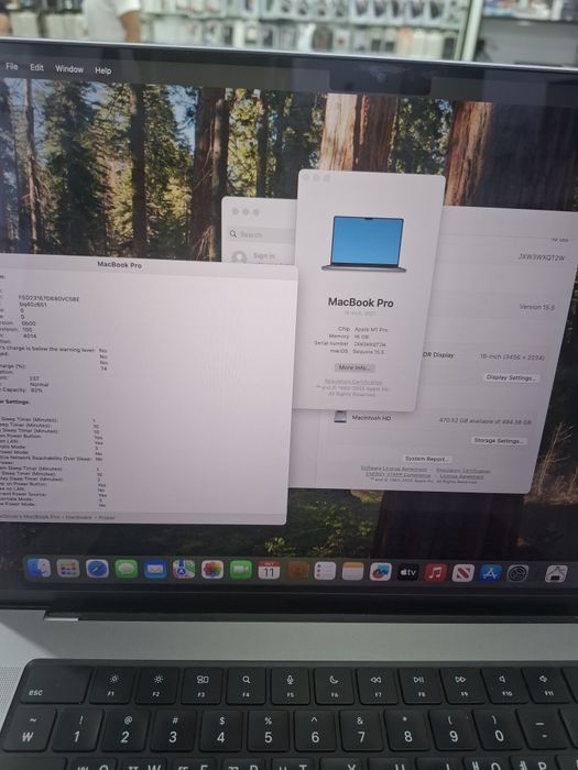 Macbook pro m1 pro 16" inch 16/512