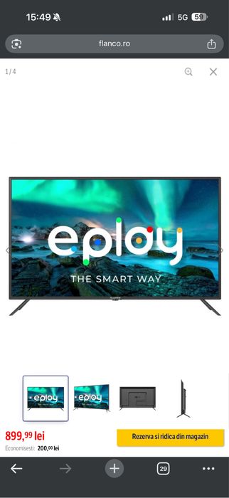 Smart tv 4k ALLVIEW 108 cm