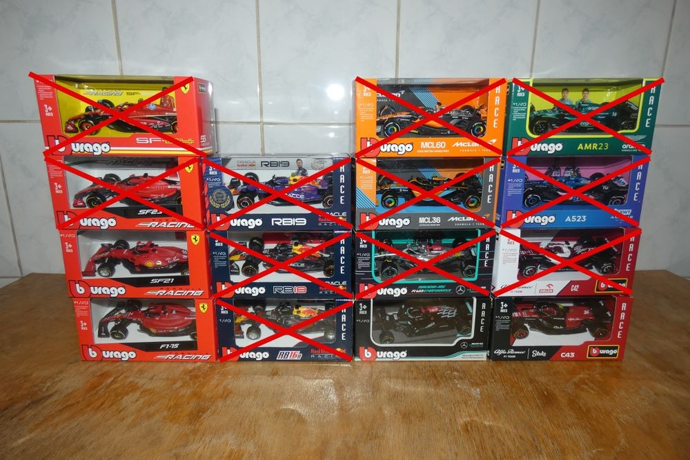 Machete Bburago - Formula 1