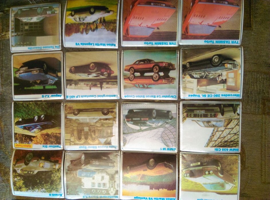 Ретро автомобили картинки,лепенки колекция 1989 година