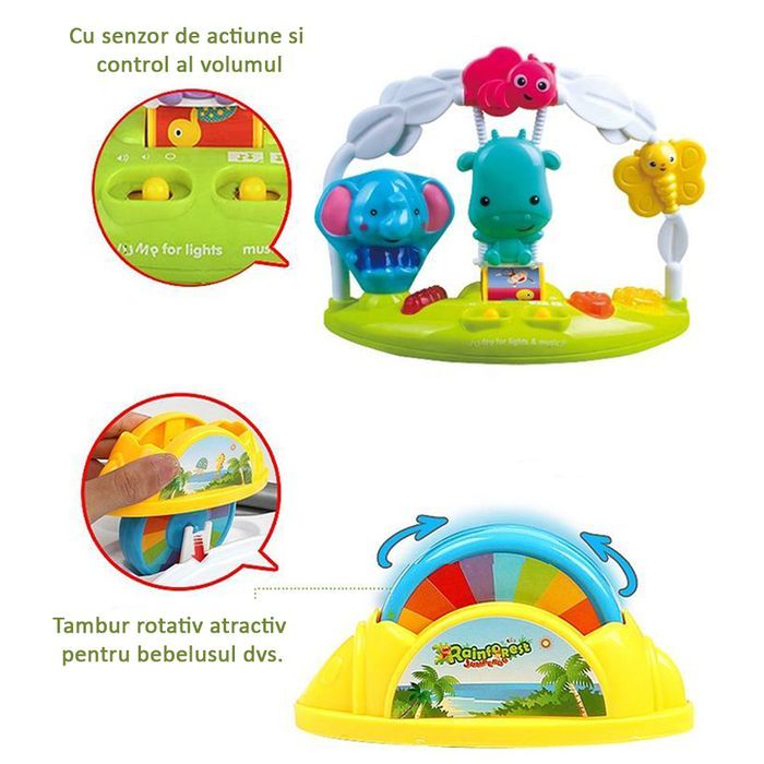 Jumper muzical bebe, rotativ 360