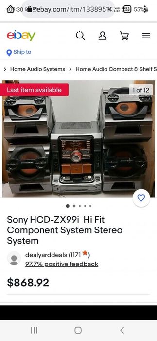 Sony HCD-ZX99i 720w