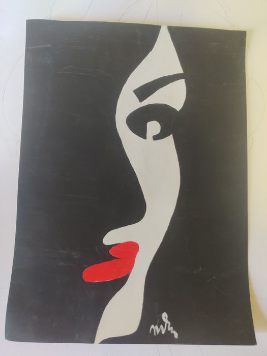 Vând tablouri pictura manuala acrilica pe carton sau panza