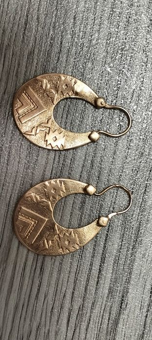 Серьги золотые 14 грамм советские винтажные