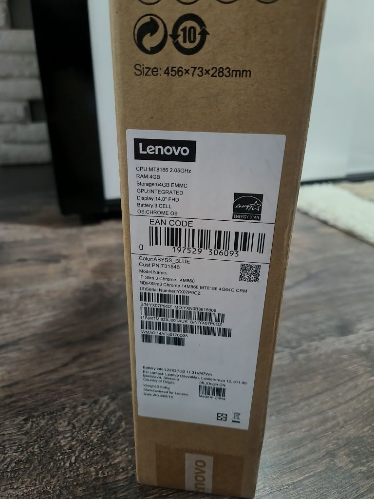 Lenovo IdeaPad laptop Slim 3 chrome 14M868