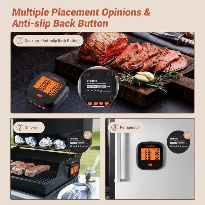 Termometru smart wifi pt carne Inkbird IBBQ-4T,sigilat