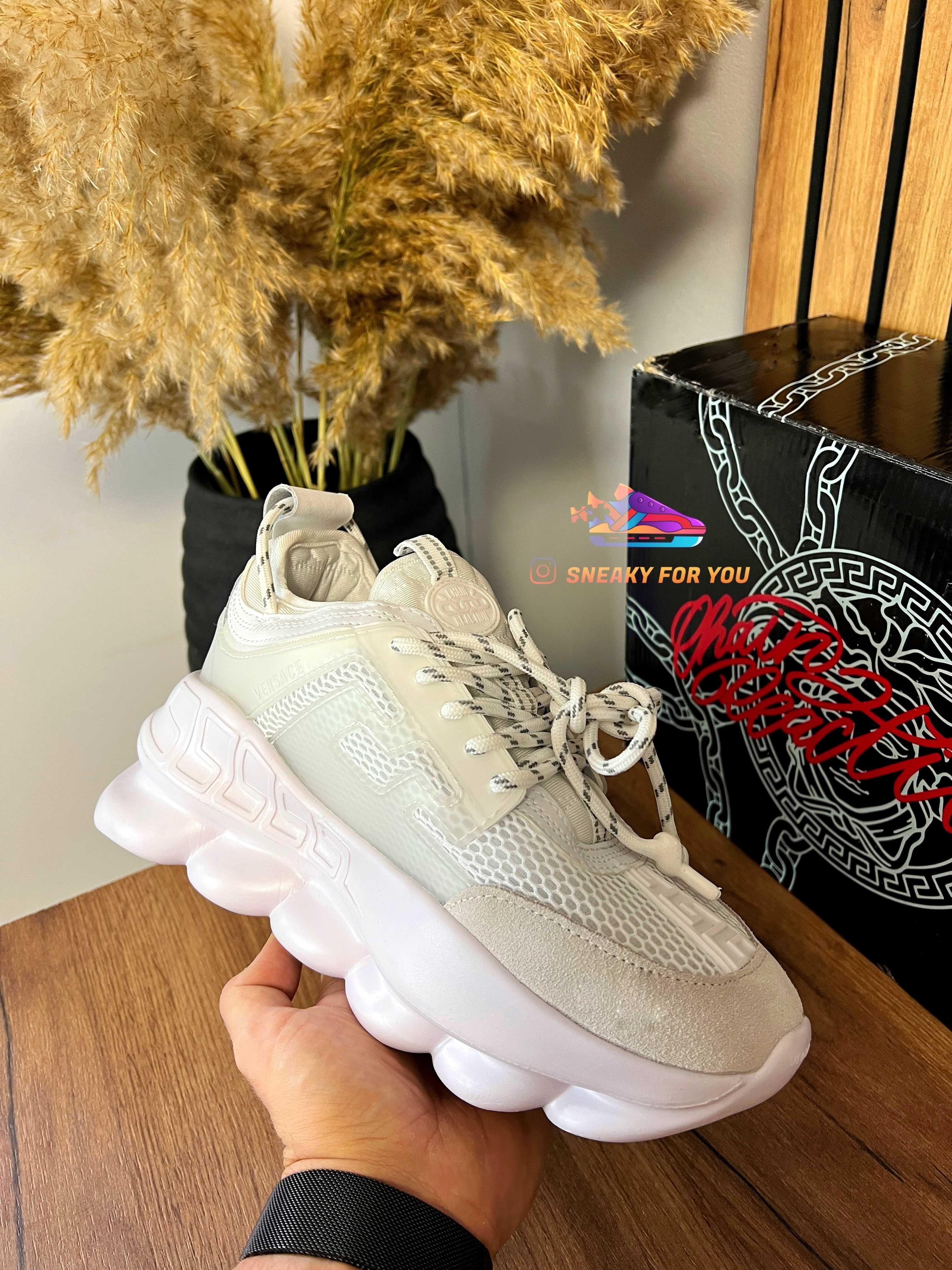 37-44 Versace Chain Reaction Full White