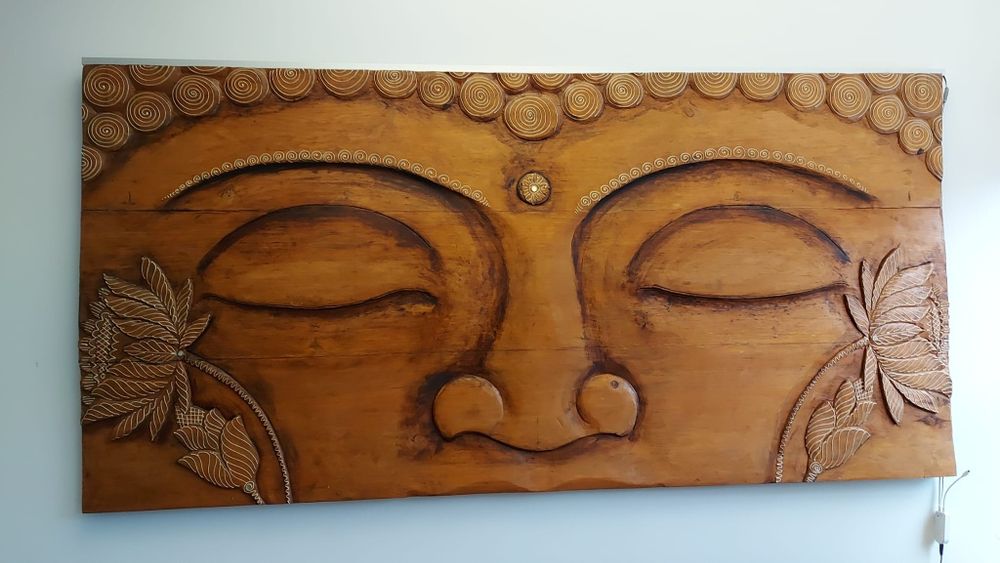 Дървена картина лице