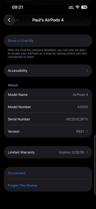 Airpods 4 (case + casca dreapta)
