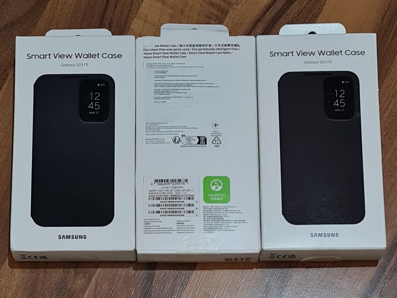 Husa flip activa originala Samsung Smart View Wallet Case S23 FE S711